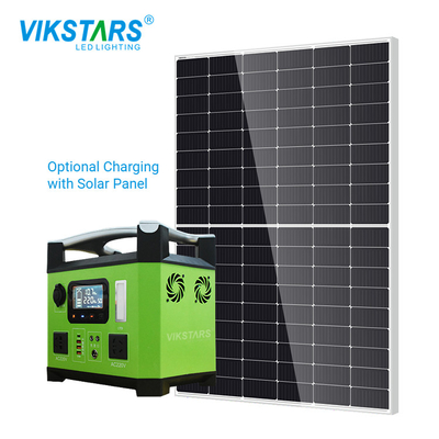 Solar Chargable 1000w Portable Power Stations Untuk Penggunaan Perangkat Berkemah Di Luar Ruangan