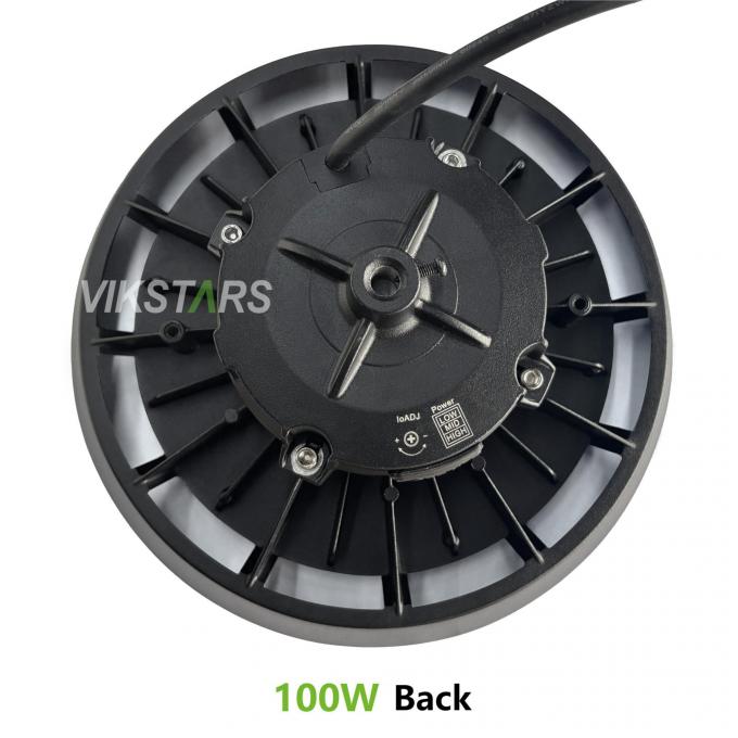 170lm/w High Lumen UFO High Bay Lights Dukungan 3CCT Dengan Sensor Gerak Lampu Industri Gudang 6