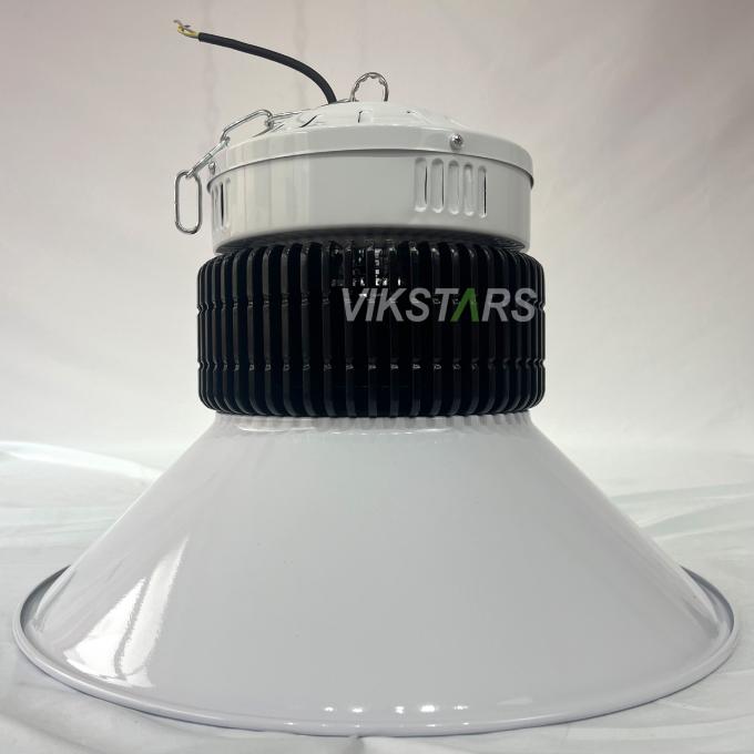 100W 150W 200W 250W Aluminium Fin LED High Bay Lampu Untuk Pencahayaan Komersial Dengan Reflektor 2