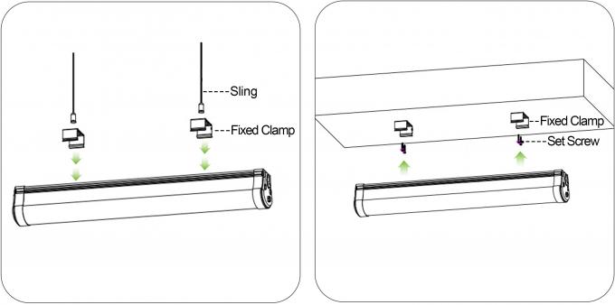 Harga Lebih Murah 36W Lampu Linier LED Tabung Tri-Bukti Untuk Parkir Garasi Waterproof 1200mm 12