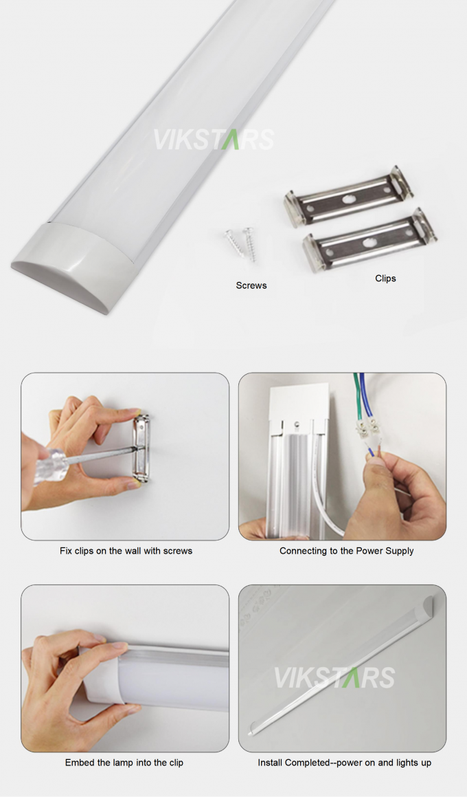 Harga Terbaik Lampu Pembersih LED 18W 28W 36W untuk Lampu Linier Kantor Rumah Sakit Supermarket Indoor 8