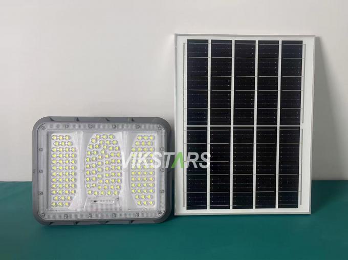 Lampu Sorot Surya 100W 200W 300W 400W Penjualan Panas dengan Lensa PC Pencahayaan Luar Ruangan Pedesaan IP65 Lampu Taman Surya Tahan Air 4