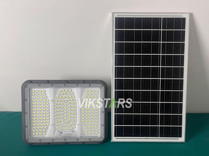 Lampu Sorot Surya 100W 200W 300W 400W Penjualan Panas dengan Lensa PC Pencahayaan Luar Ruangan Pedesaan IP65 Lampu Taman Surya Tahan Air 5