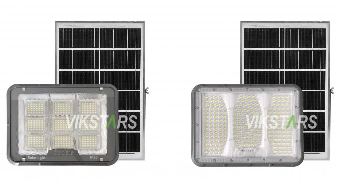 Lampu Taman Surya Terbaru 100W 200W 300W 400W Lampu Luar Ruangan Surya untuk Penerangan Halaman Lampu Sorot Surya 1