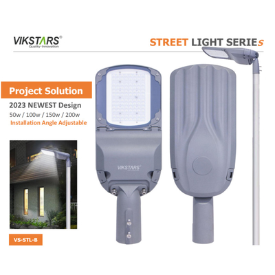 IK10 Waterproof Led Street Light 50w 150w High End Dengan Photocell