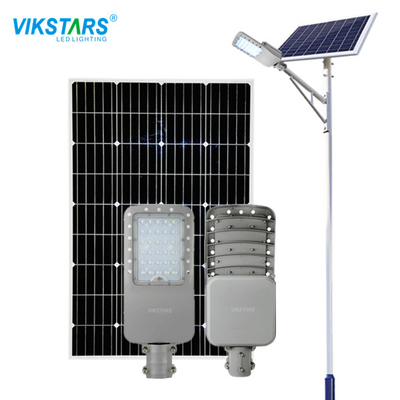 Beli SMD3030 100 Watt Lampu Jalan Tenaga Surya IP65 Tahan Air Luar Ruangan 6000K Dingin Putih pembuatan online