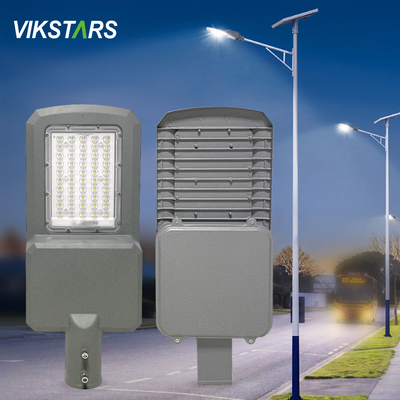 Beli Penerangan Jalan Sekolah Lampu Jalan Tenaga Surya Luar Ruangan Tahan Air Die Casting Bahan Alu pembuatan online