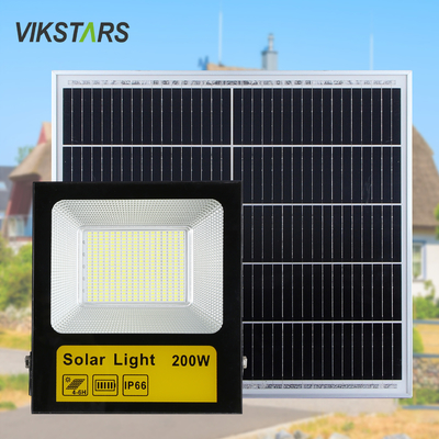 Beli Lampu Surya Taman 30W 60w 100w 200w Lampu Banjir Surya Pencahayaan Luar Ruang Lampu Banjir LED Waterproof IP65 Solar Projector pembuatan online