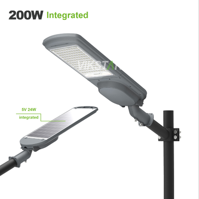 Beli Daya Tinggi Semua Dalam Satu 200W 300W 400W 500W Split Lampu Jalan Surya Dengan Panel Surya Tambahan pembuatan online