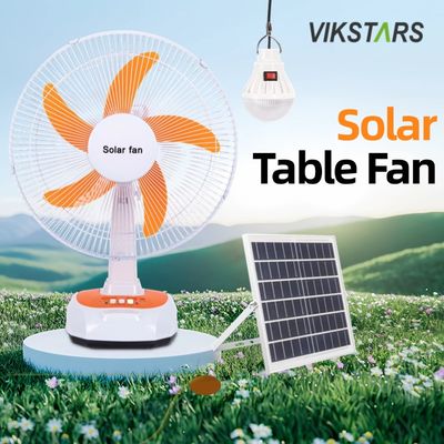 Beli Untuk Berkemah Darurat Kipas Meja Bertenaga Surya 16 Inci Hemat Energi Dengan Bohlam pembuatan online