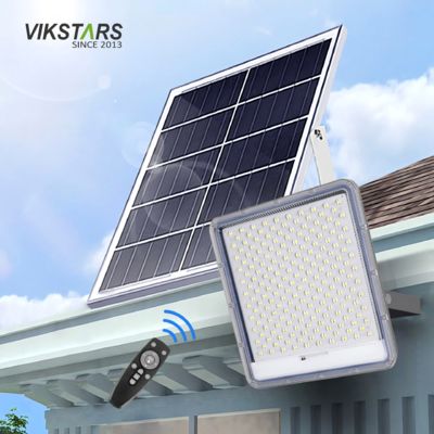 Beli Aluminium Lampu Banjir Surya 100w 200w 300w 400w Untuk Yard Desa Gudang IP66 Waterproof pembuatan online