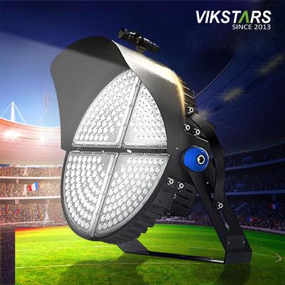 Beli Lampu Stadion Tiang Tinggi Led 400 800 1200w Kotak Perumahan Aluminium Hitam 170lm / W pembuatan online