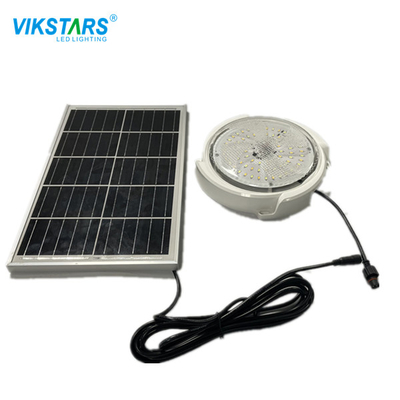 White Housing 300w Solar Ceiling Lamp Untuk Penerangan Pondok