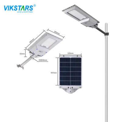 All In One Solar Led Street Light 500w 144pcs LED Untuk Penerangan Jalan Raya
