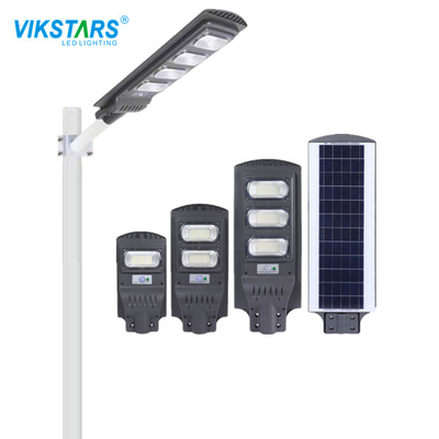 All In One LED Solar Street Lamp IP66 Cold White Untuk Penerangan Outdoor
