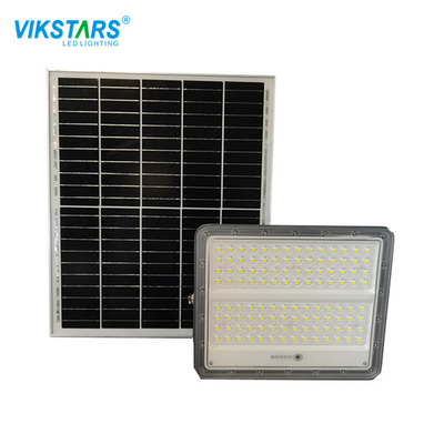 Remote Control LED Flood Light Dengan Panel Surya Untuk Penerangan Taman Villa
