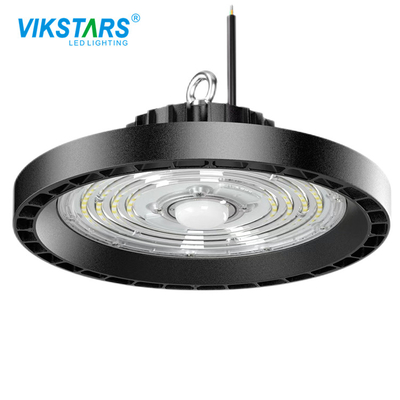 Sensor gerak UFO high bay light 75w dengan casing aluminium hitam IP65