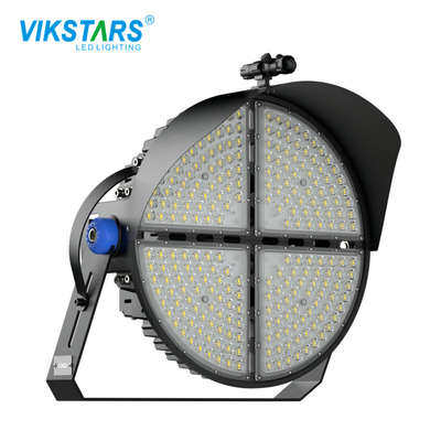 1200w Round LED Live Stadium Flood Lights Dengan IP65 Waterproof Aluminium Housing