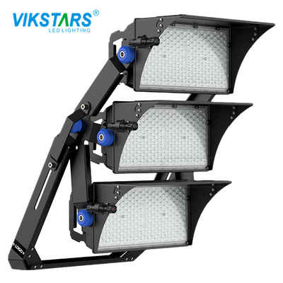 Black 1500 Watt Outdoor LED Sports Lighting Lampu Stadion Sepak Bola Dengan Pinggiran