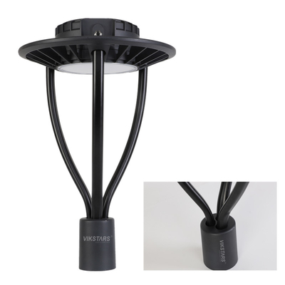 Lampu Taman Bulat 120w 100lm/W Warna Hitam Untuk Halaman Taman Komunitas