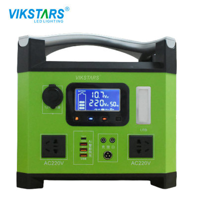 Pembangkit Listrik Portabel Hitam Hijau 1000w Untuk Penyimpanan Energi Berkemah Pengisian Luar Ruangan