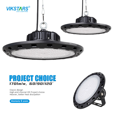 50w UFO High Bay Light Untuk Gudang 150lm/W 3000 4000 5000k IP65 Waterproof