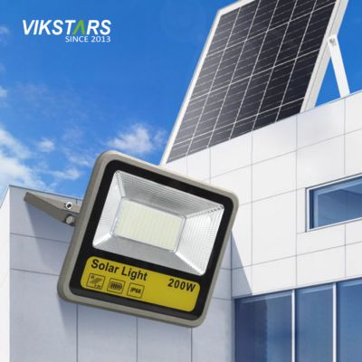 Aluminium solar reflektor 400w dengan panel surya mono lampu banjir surya berkualitas tinggi