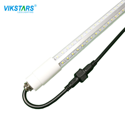 AC 265V CRI80 Lampu Tabung LED Tahan Air IP65 18W 13W Untuk Showcase Plant Room